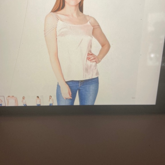 Amanda Uprichard soft pink. Camisole Top with Soft Texture - Picture 1 of 8